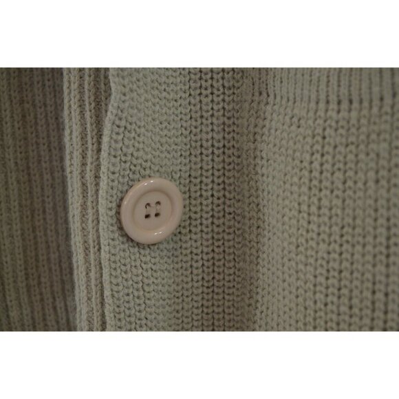 Woodward's Collection Cardigan Sweater Womens Large Vtg Loose Fit 90s Beige - Picture 2 of 11